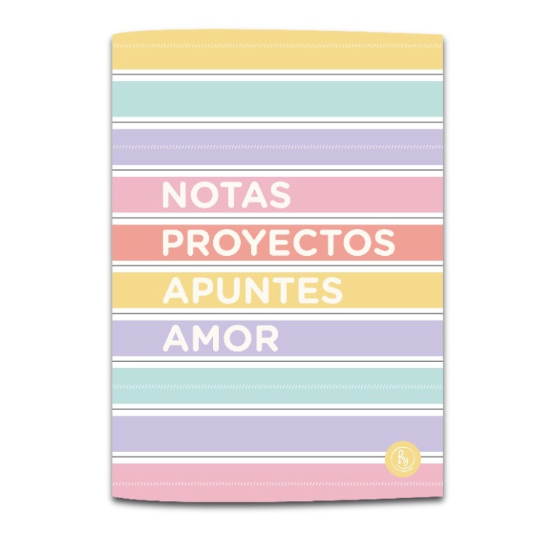 Libreta Ry MC - Cool Love Acaballada 10.5x15 64 hojas Art.1001